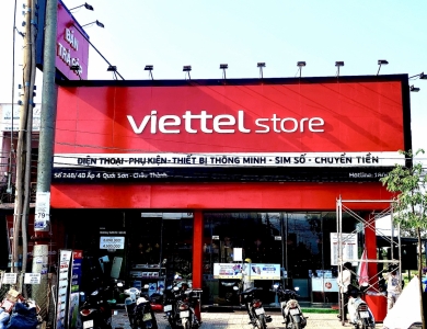 Dự án thi công sơn cải tạo chuỗi cửa hàng Viettel
