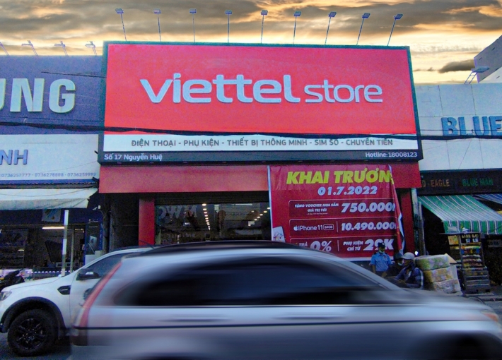 Dự án thi công cửa hàng Viettel tại Gò Công, Tiền Giang