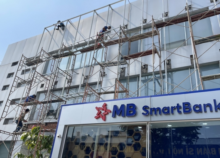 Dự án thi công Smartbank và Mặt tiền MB Bắc Sài Gòn - Nguyễn Oanh - Gò Vấp