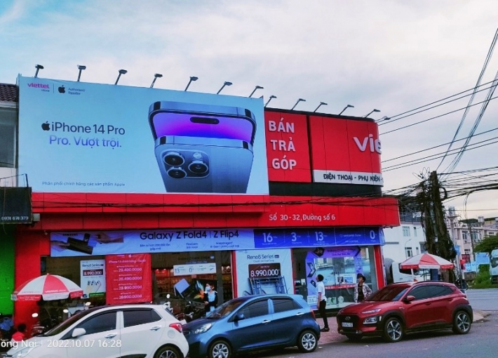 Dự án thay mới biển hiệu chuỗi cửa hàng Viettel tại nhiều tỉnh thành của Đồng Lộc